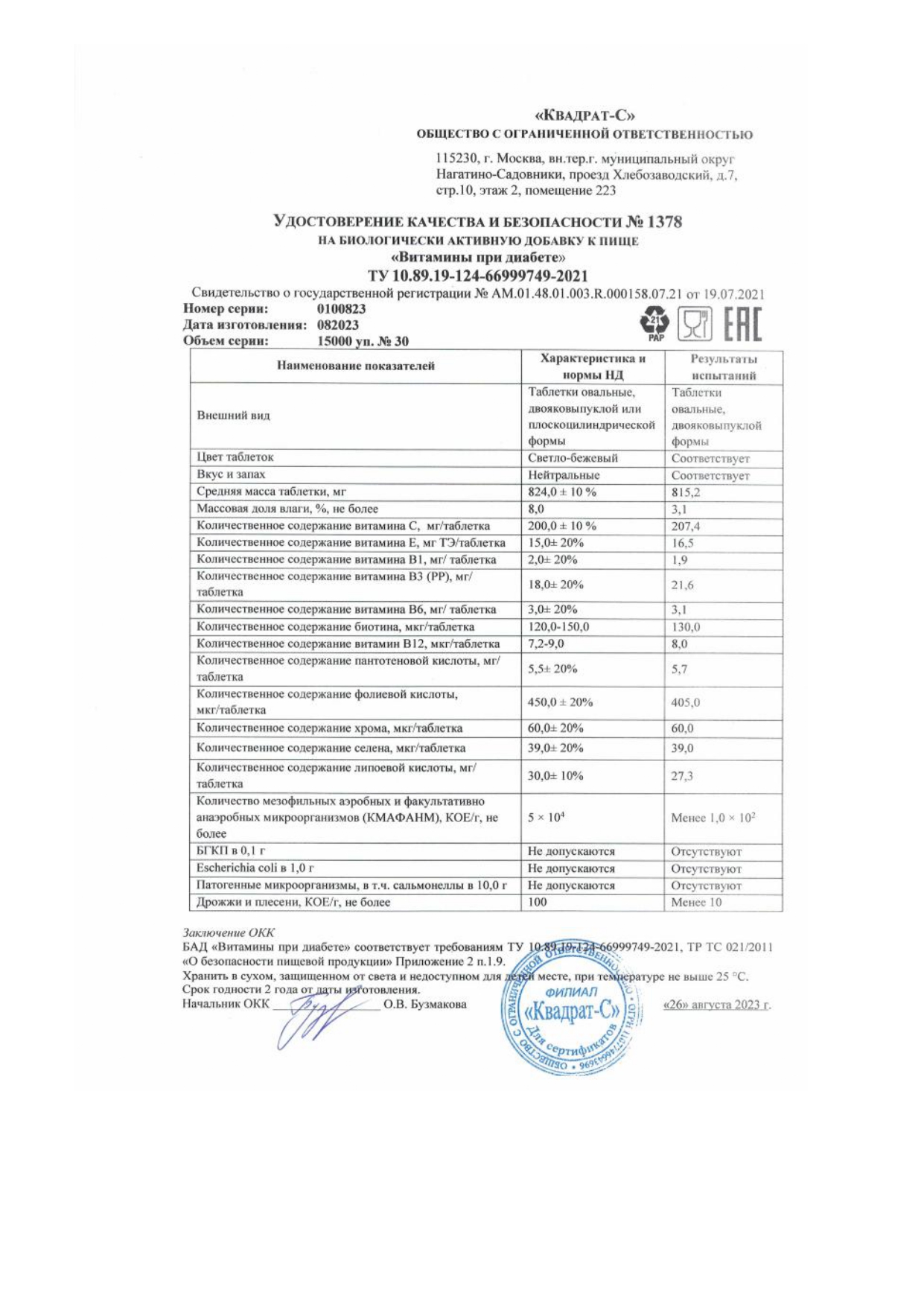 Паспорт №082023